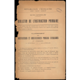 Bulletin de l'instruction primaire. Seine-inférieure. Classement des instituteurs et institutrices publics titulaires et stagiaires du département de la Seine-Inférieure au 1er janvier 1946.