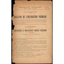 Bulletin de l'instruction primaire. Seine-inférieure. Classement des instituteurs et institutrices publics titulaires et stagiaires du département de la Seine-Inférieure au 1er janvier 1946.