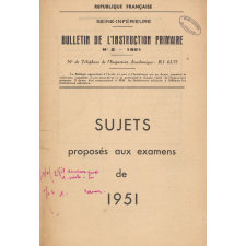 Bulletin de l'instruction primaire. Seine-Inférieure. Année 1951.