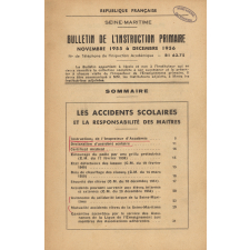 Bulletin de l'instruction primaire. Seine-Maritime. 1956.