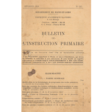 Bulletin de l'instruction primaire. Département de Maine-et-Loire.