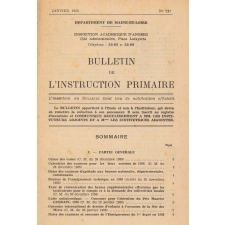 Bulletin de l'instruction primaire. Département de Maine-et-Loire.