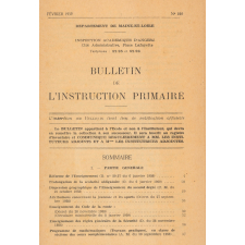 Bulletin de l'instruction primaire. Département de Maine-et-Loire.