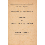 Recueil des actes administratifs. Recueil spécial. n°3. Janvier 1947. Préfecture de Maine-et-Loire.