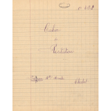 Cahier de français : récitations. 