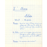 Cahier de récitation. 