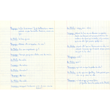Cahier de récitation. 