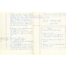 Cahier de lecture expliquée. 