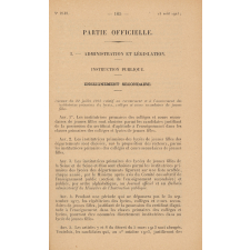 Bulletin administratif du Ministère de l'Instruction Publique. Année 1923. N° 2515 du 1er juillet 1923 à 2526 du 15 décembre 1923.