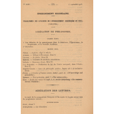 Bulletin administratif du Ministère de l'Instruction Publique. Année 1923. N° 2515 du 1er juillet 1923 à 2526 du 15 décembre 1923.