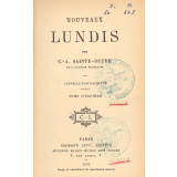 Nouveaux Lundis. Tome cinquième.
