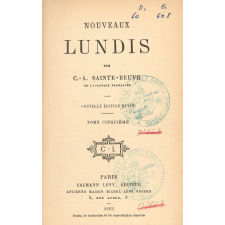 Nouveaux Lundis. Tome cinquième.