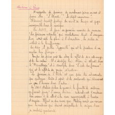 Cahier de lecture commentée. 