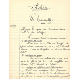 Cahier de lectures expliquées et de récitations. 
