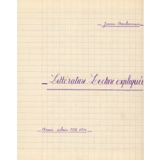Littérature Lecture expliquée