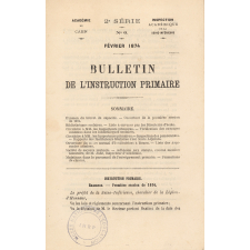 Bulletin de l'Instruction Primaire. Inspection Académique de la Seine-Inférieure. Académie de Caen. 2e série. N°6 à 5.