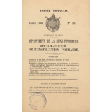 Bulletin de l'Instruction Primaire. Département de la Seine-Inférieure. Académie de Caen. Année 1868. N°7 à 10.