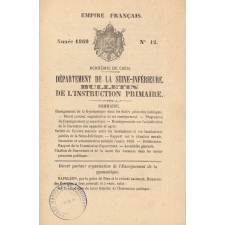 Bulletin de l'Instruction Primaire. Département de la Seine-Inférieure. Académie de Caen. Année 1869. N°11 à 12.