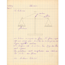 Cahier de sciences et de chansons.