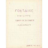 Cahier de sciences. 