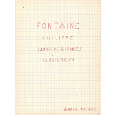 Cahier de sciences. 
