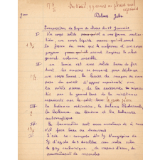 Devoir de leçon de choses. Composition.