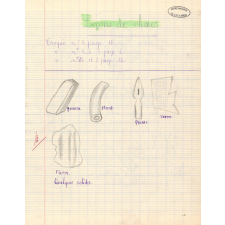 Cahier de leçons de choses et de géographie. 