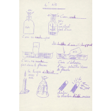 Cahier de leçons de choses. 