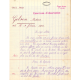 Cahier de leçons de choses. Exercices d'observation. 
