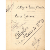Cours spéciaux-Algèbre
