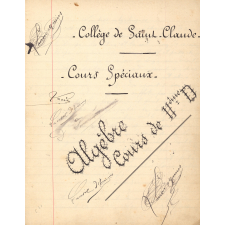 Cours spéciaux-Algèbre
