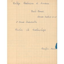 Cahier de technologie