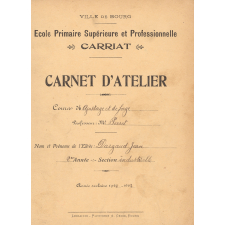 Carnet d'atelier