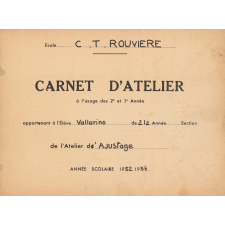 Carnet d'atelier