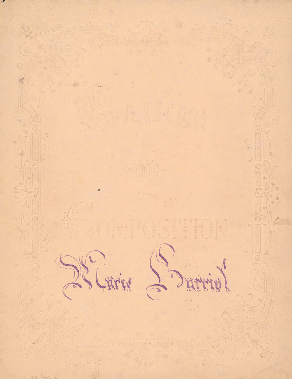 Cahier de Composition