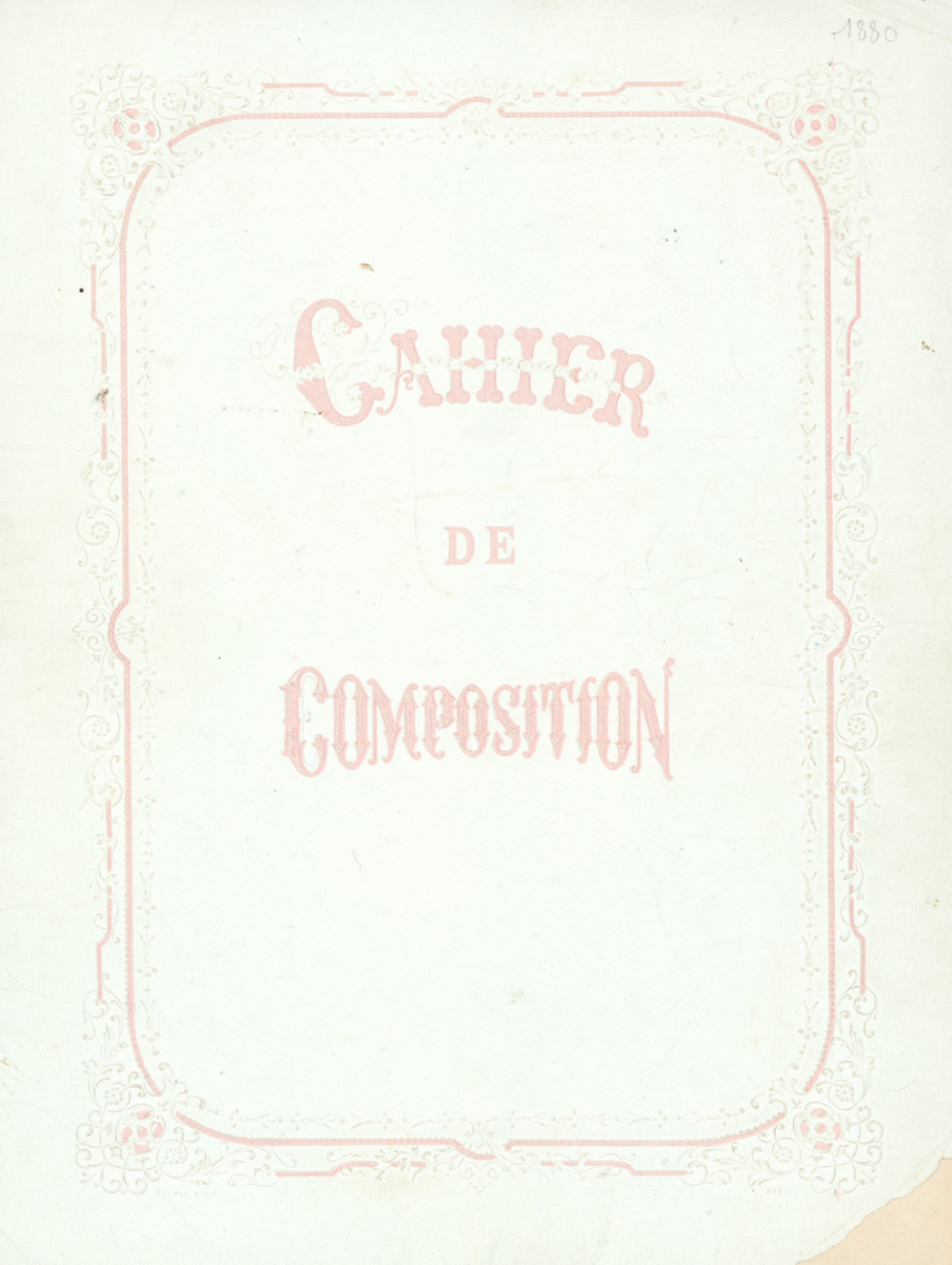 Cahier de composition