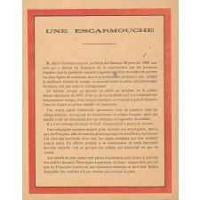 Épisode de la guerre de 1870 :  Une escarmouche