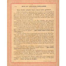 Mots et locutions populaires : Que diable allait-il faire dans cette galère ?