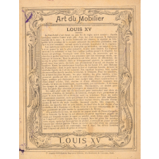 Art du Mobilier : Louis XV