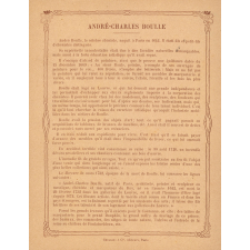 Les grands ouvriers français : André-Charles Boulle