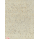 Poncif floral avec colombe et ruban de nœud