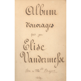 Cahier de couture. Album d'ouvrages. 