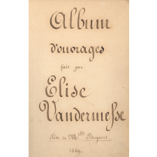 Cahier de couture. Album d'ouvrages. 