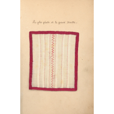 Cahier de couture. Album d'ouvrages. 