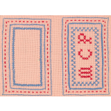 Travail de broderie. Trousse à aiguilles. 