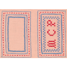 Travail de broderie. Trousse à aiguilles. 