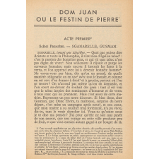 Dom Juan ou Le festin de pierre. Comédie.