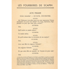 Les Fourberies de Scapin. Comédie.
