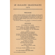Le Malade imaginaire. Comédie.