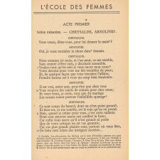 L'Ecole des femmes. Comédie.